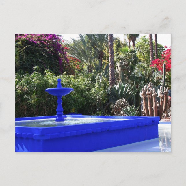 Postal Jardín Majorelle (Anverso)