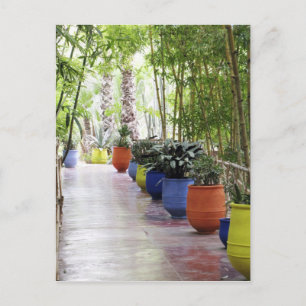 Postal Jardín Majorelle, Jardines Majorelle, ahora un lug