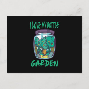 Postal Jardín - Me encanta mi Jardín de Botellas