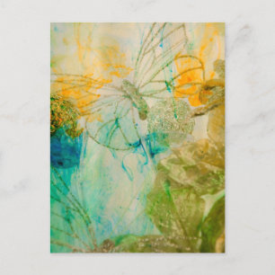 Postal "Jardín místico - colección de las mariposas de