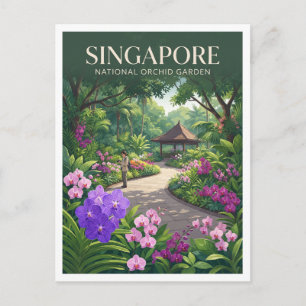 Postal Jardín Nacional de Orquídeas de Singapore Botanic
