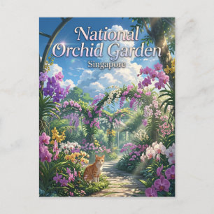 Postal Jardín Nacional de Orquídeas, Singapur Singapur