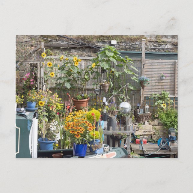 Postal Jardín por el Canal de Rochdale (Anverso)