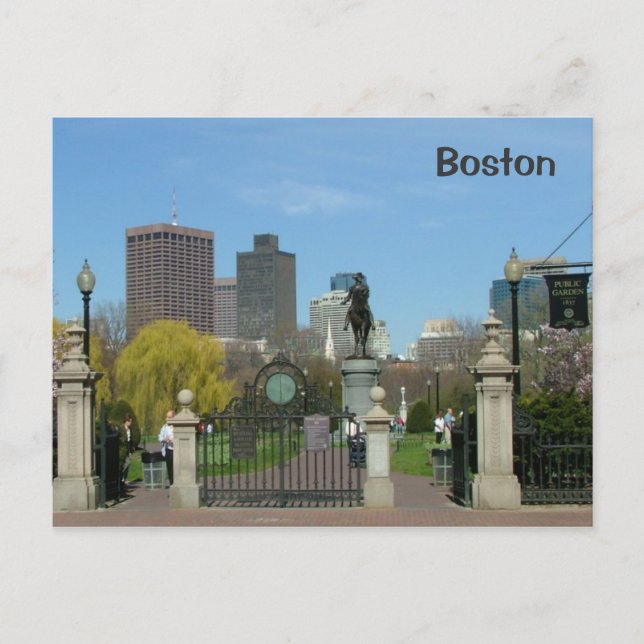 Postal Jardín público (Anverso)