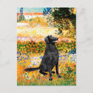 Postal Jardín - Retriever de capa plana