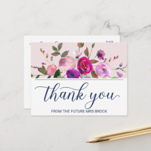 Postal Jardín romántico Gracias