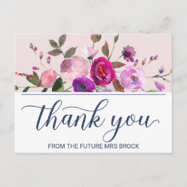 Postal Jardín romántico Gracias