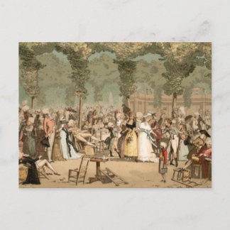 Postal Jardín Royal Aristocrático Francés de los años 170