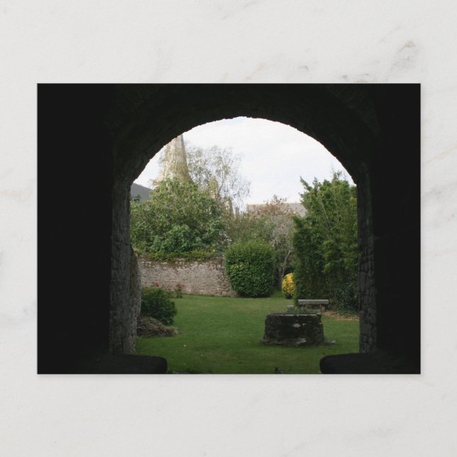 Postal Jardín secreto (Anverso)