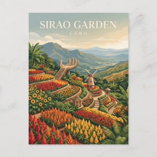 Postal Jardín Sirao Filipinas