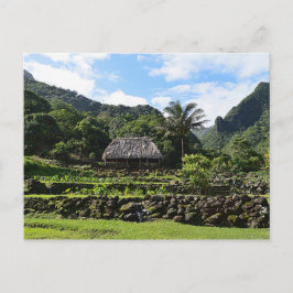Postal Jardín Taro en el Jardín Limahuli, Kauai