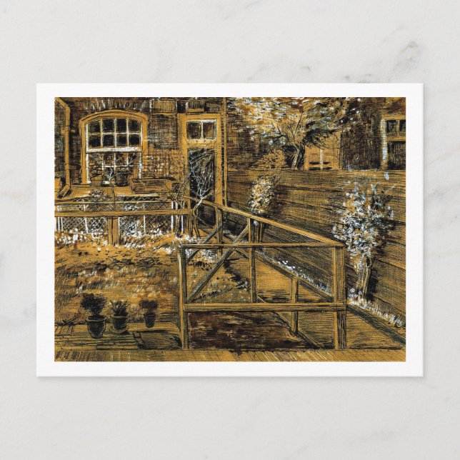 Postal Jardín trasero de la casa de las madres de Sien, L (Anverso)