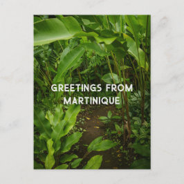 Postal Jardín tropical de Martinica, viaje