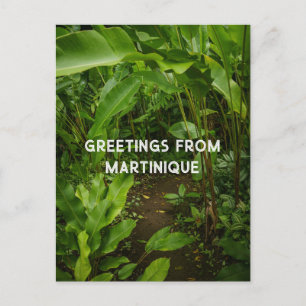 Postal Jardín tropical de Martinica, viaje