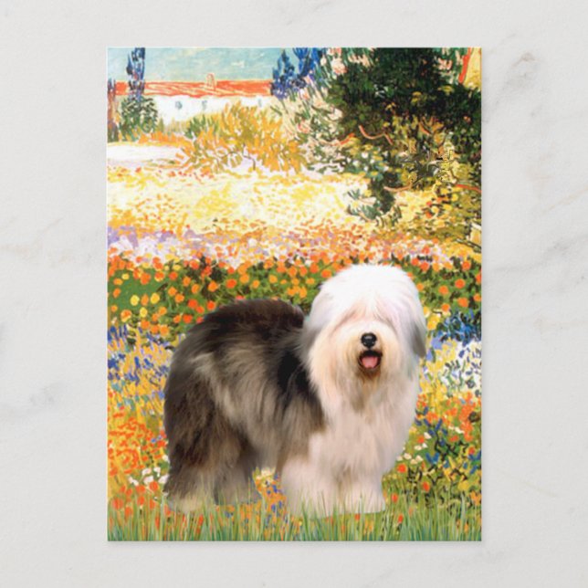 Postal Jardín (VGogh) - Old English 12 (Anverso)