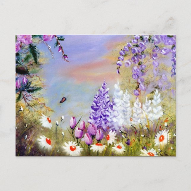 Postal Jardín Victoriano - Postcard (Anverso)