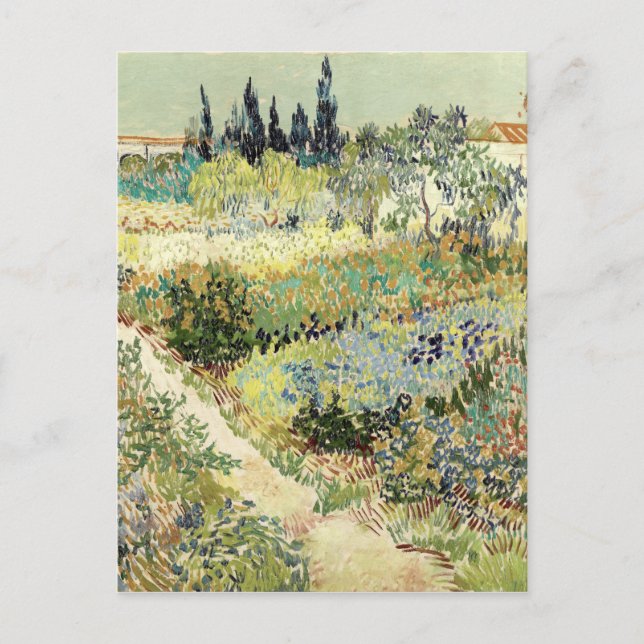 Postal Jardín Vincent Van Gogh en Arles (Anverso)