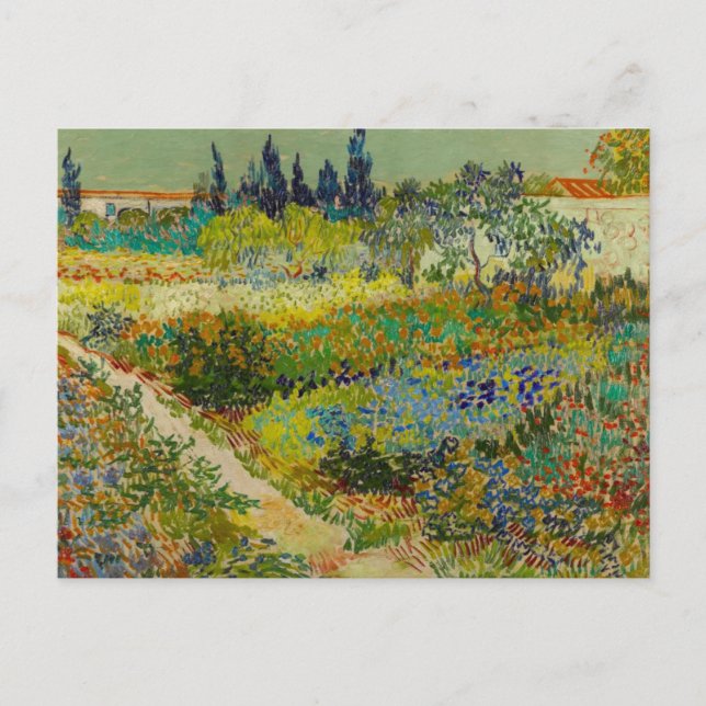 Postal Jardín Vincent Van Gogh en Arles (Anverso)