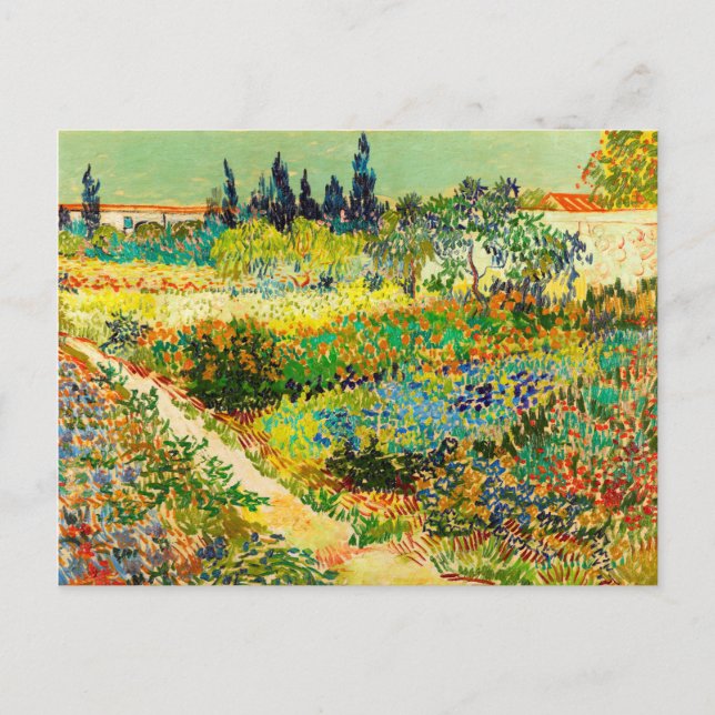 Postal Jardín Vincent Van Gogh en Arles (Anverso)