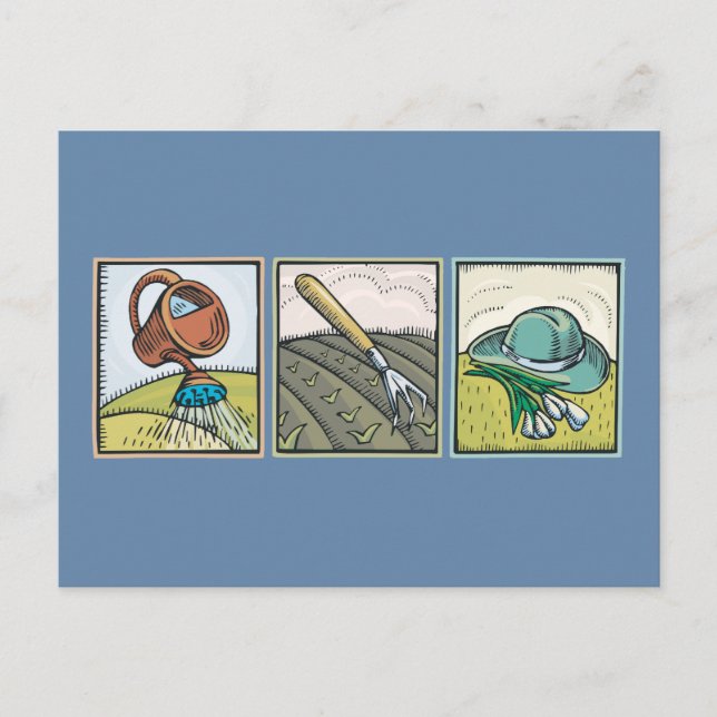 Postal Jardinería (Anverso)