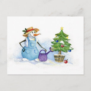 Postal Jardinero de nieve