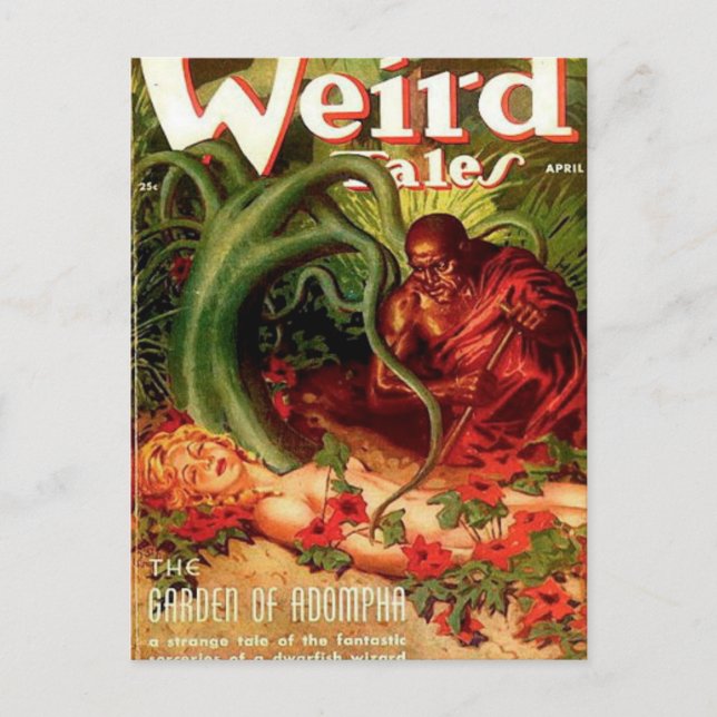 Postal Jardinero y mujer dormida (Anverso)