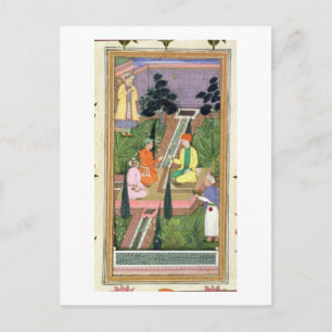 Postal Jardines acuáticos, del Álbum Clive (gouache on pa