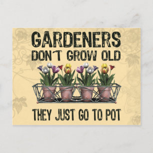 Postal Jardines antiguos