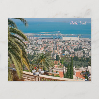 Postal Jardines Bahá'í de Haifa, Israel