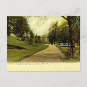 Postal Jardines botánicos, Bronx Nueva York 1905