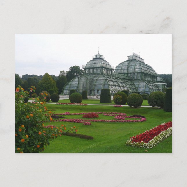 Postal Jardines Botánicos de Viena, Austria (Anverso)