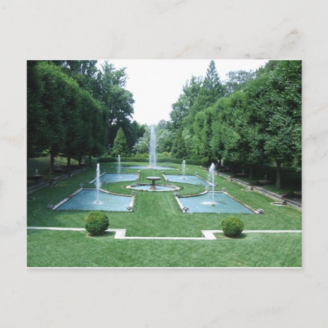 Postal Jardines de agua (Anverso)