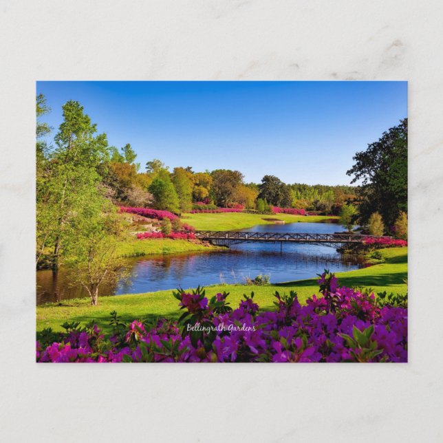 Postal Jardines de Bellingrath, Alabama, (Anverso)
