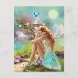 Postal Jardines de hadas encantados