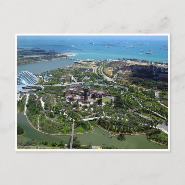 Postal jardines de la bahía de singapur (Anverso)