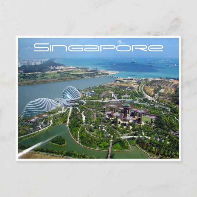 Postal jardines de la bahía de singapur (Anverso)