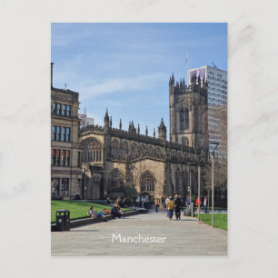Postal Jardines de la Catedral de Manchester