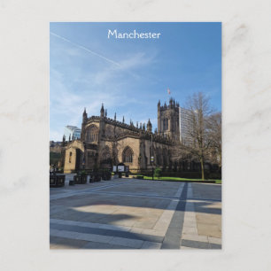 Postal Jardines de la Catedral de Mánchester