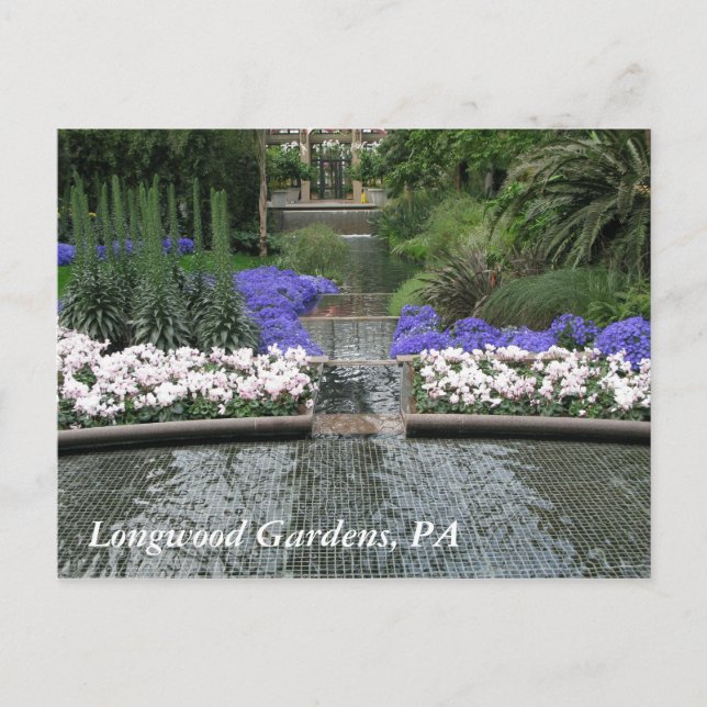 Postal Jardines de Longwood, PA (Anverso)