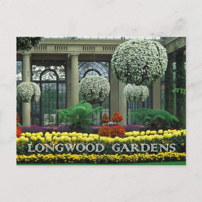 Postal Jardines de Longwood, Pennsylvania (Anverso)