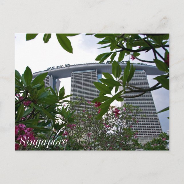 Postal Jardines de Singapur (Anverso)