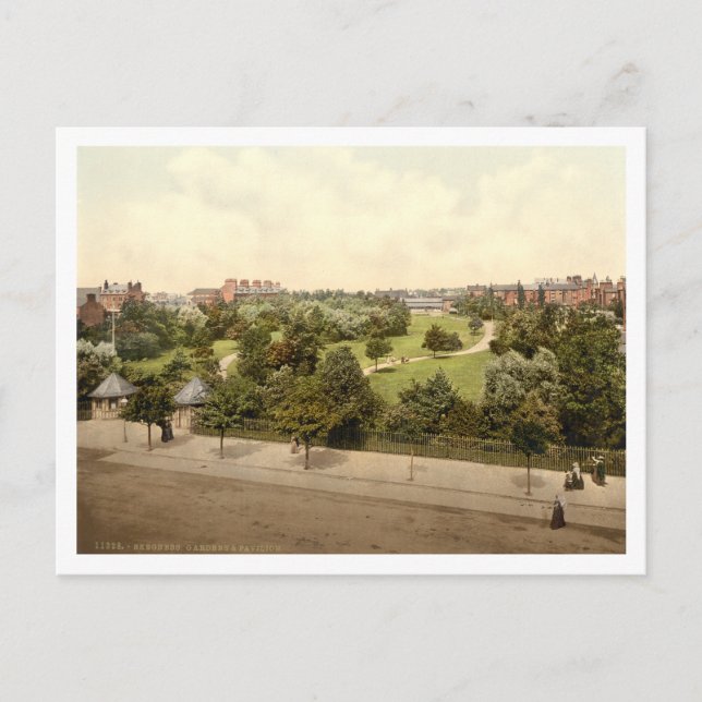 Postal Jardines de Skegness, Lincoln, Inglaterra (Anverso)