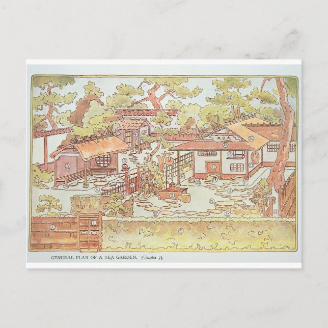 Postal Jardines de Yuan Ming Yuan, Peking, 1783-86 (engra (Anverso)