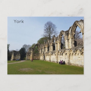 Postal Jardines del Museo de York