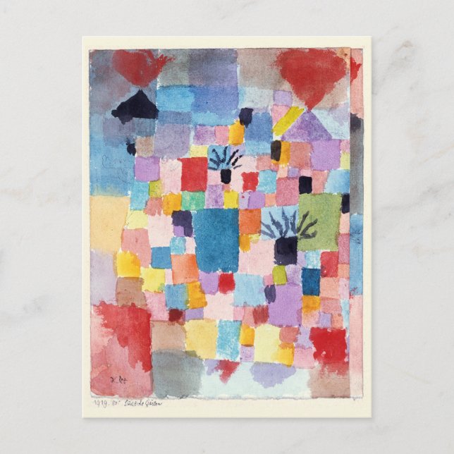Postal Jardines del Sur | Paul Klee | (Anverso)