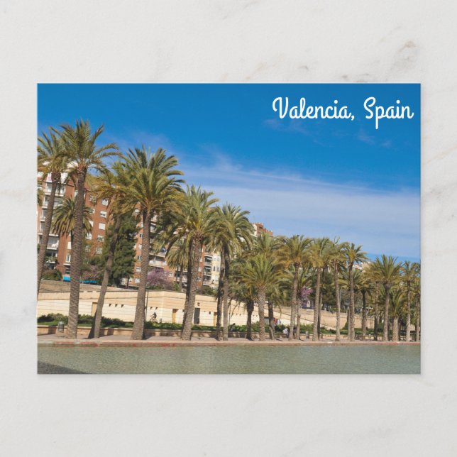 Postal Jardines del Turia (Anverso)