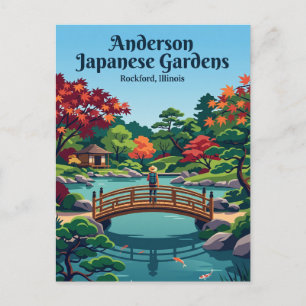 Postal Jardines japoneses Anderson EE. UU.