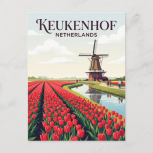 Postal Jardines Keukenhof Países Bajos