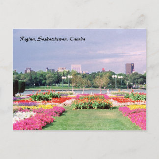 Postal Jardines legislativos de Regina pintados