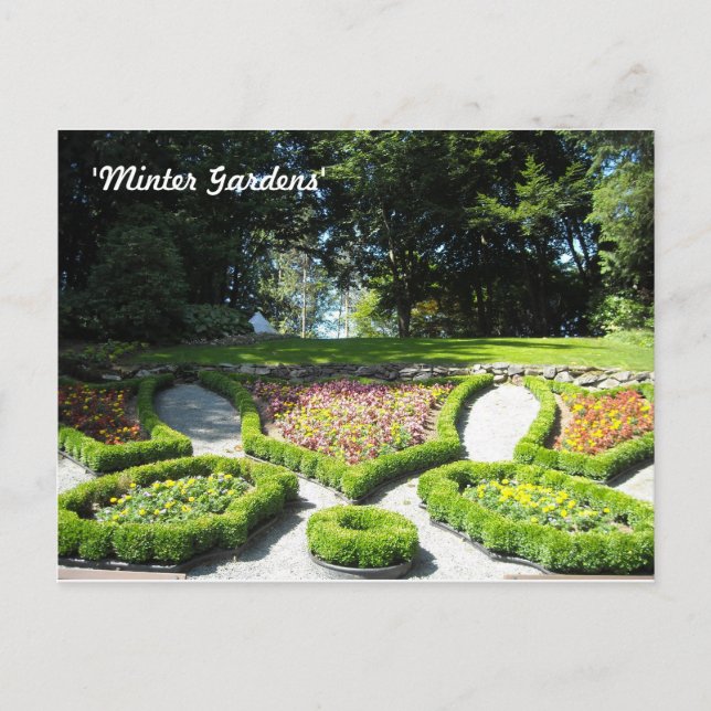 Postal Jardines Minter - La Corona (Anverso)